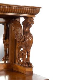 An American Renaissance Revival Carved Oak Server