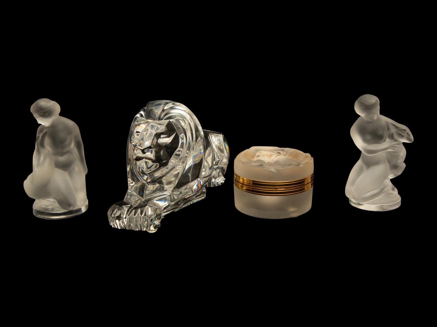 A Group of Contemporary Glass Figurines