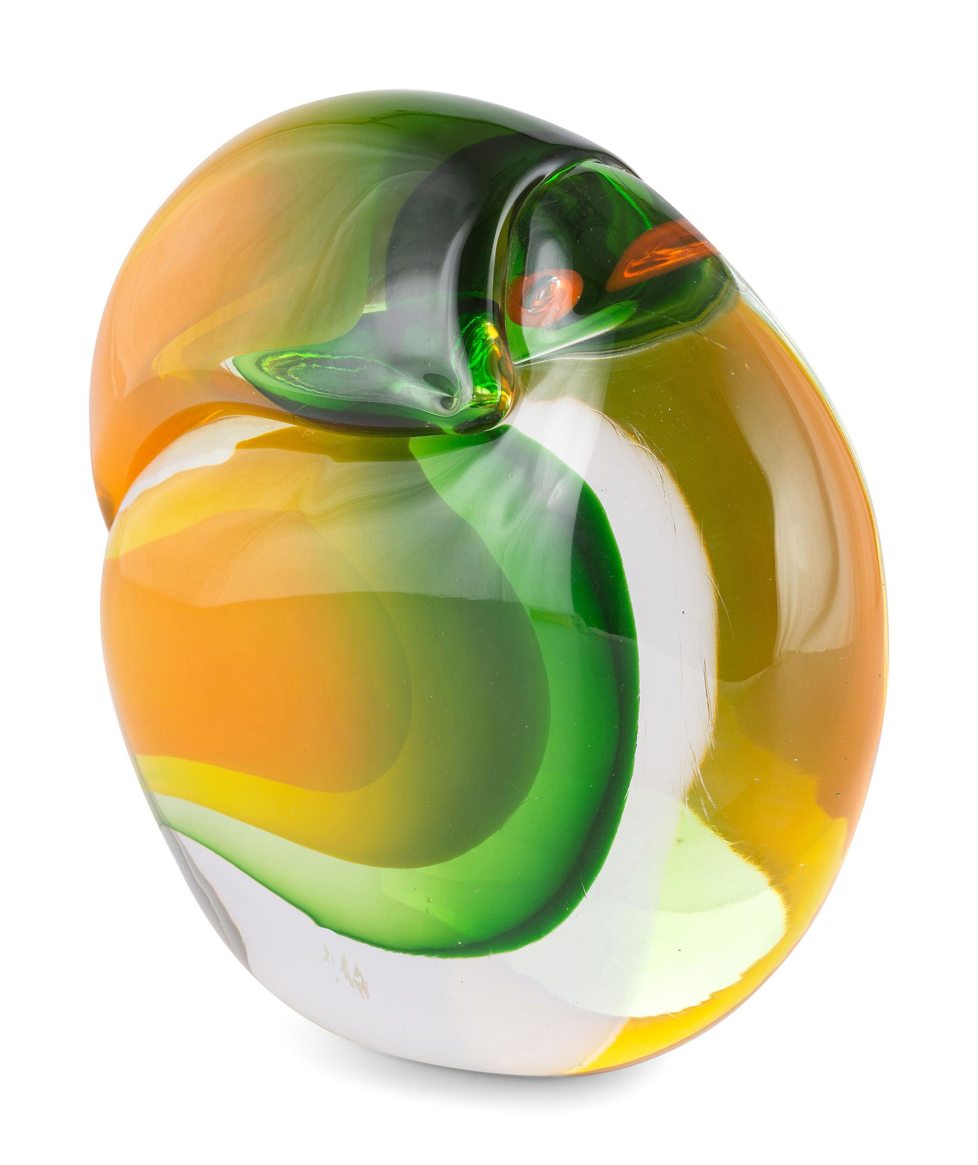 An Abstract Art Glass Sculpture by Gino Cenedese for Murano