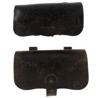 Lot of Two Civil War Carbine Cartridge Boxes