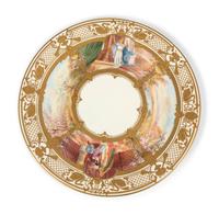 Eleven Dresden Ambrosius Lamm Porcelain Opera Cabinet Plates