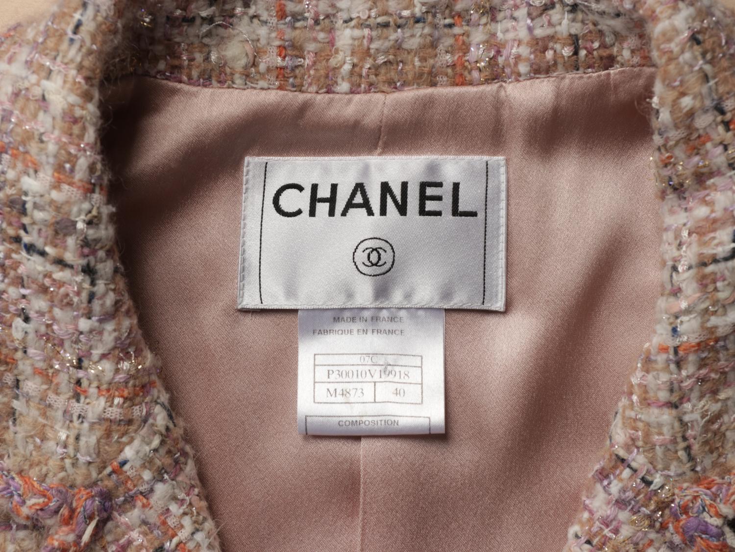 CHANEL, PASTEL FANTASY TWEED JACKET
