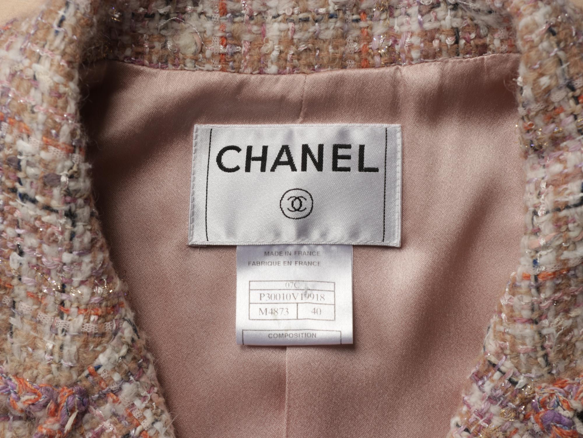 CHANEL, PASTEL FANTASY TWEED JACKET