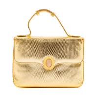 Judith Leiber Gold Leather Purse