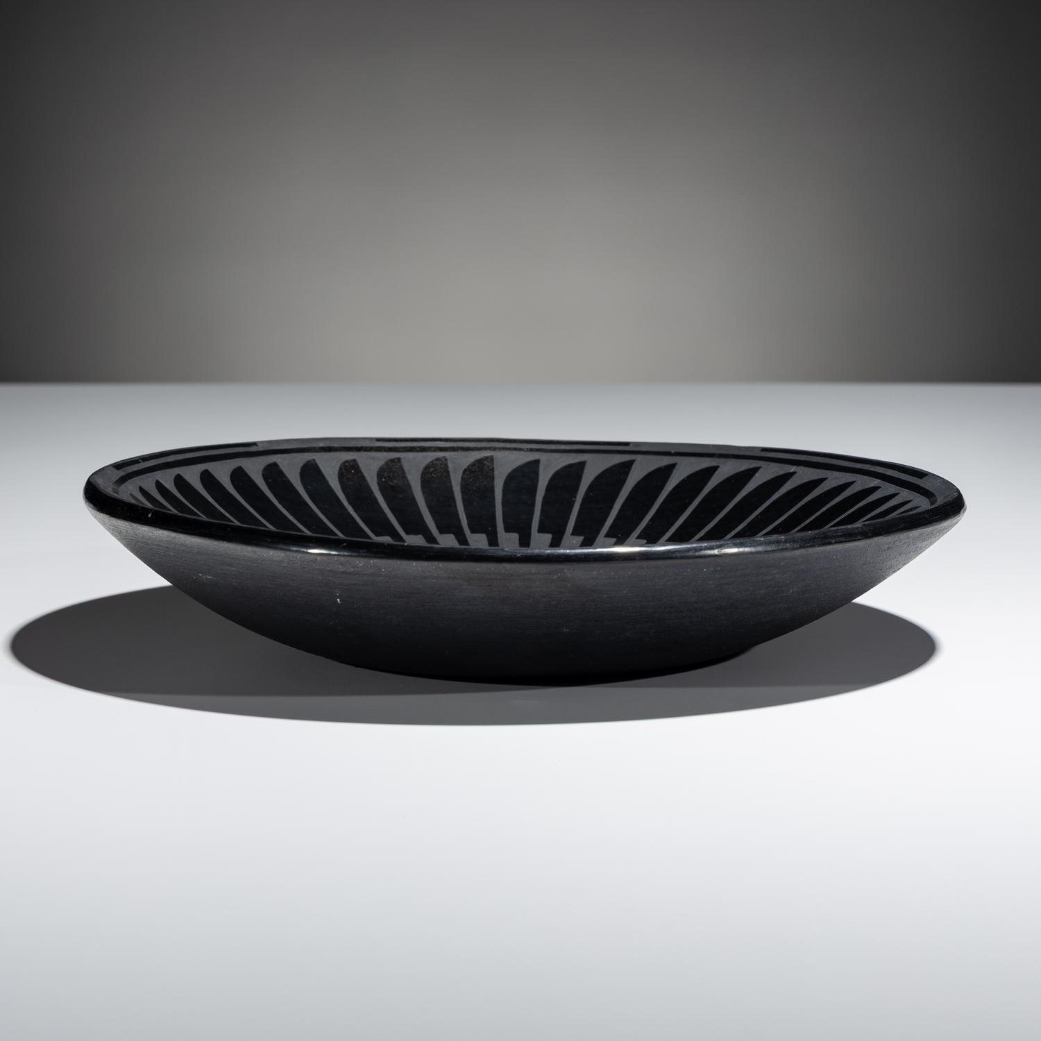 Blackware Pottery Plate