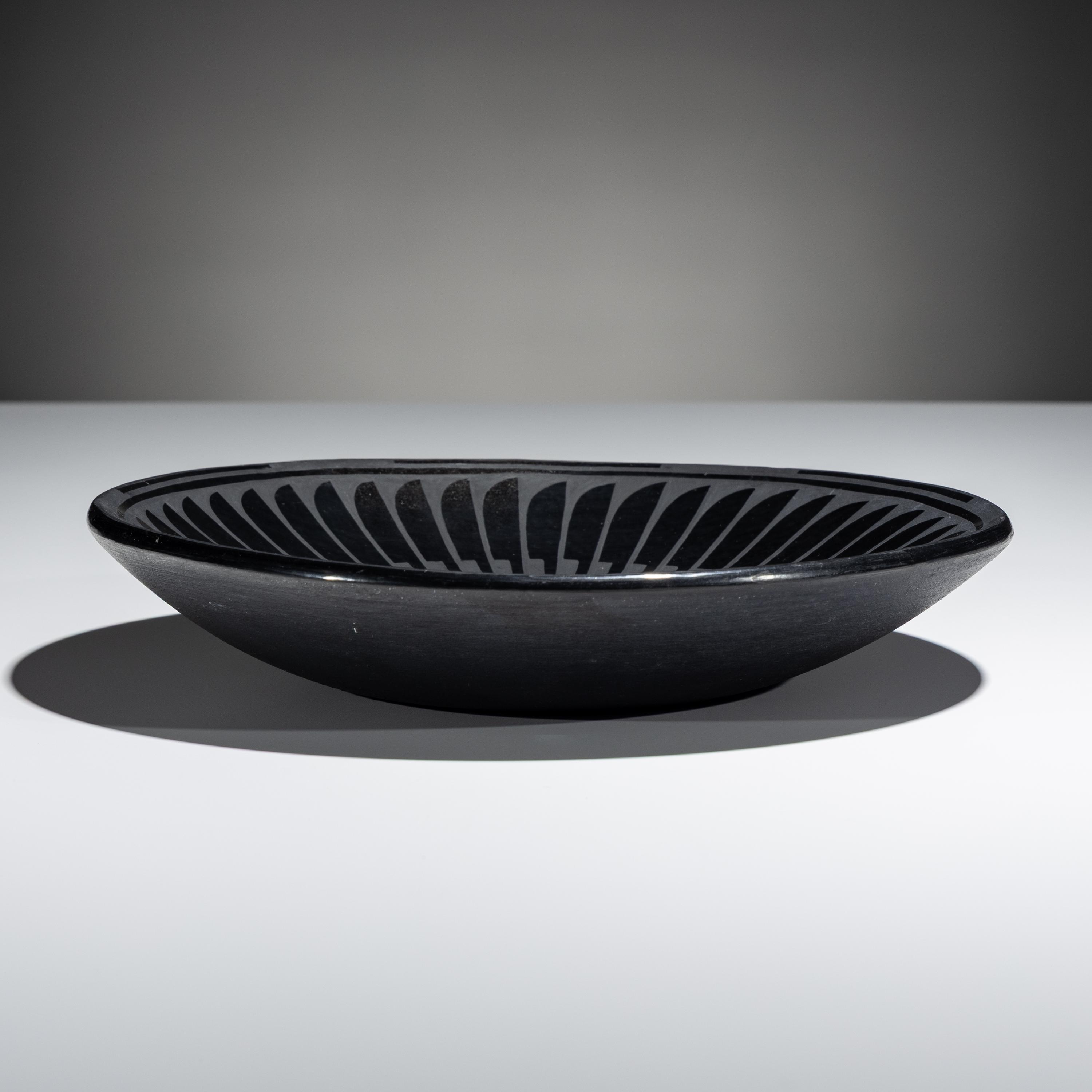 Blackware Pottery Plate