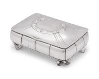 A Georg Jensen Silver Table Top Humidor