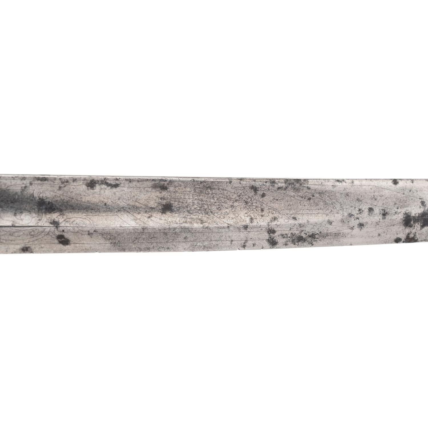 Unmarked 1850 Foot Officers Sword Presented to Lt. Joseph Spaulding, 19th Maine Infantry who Fought near the High Water Mark at Gettysburg