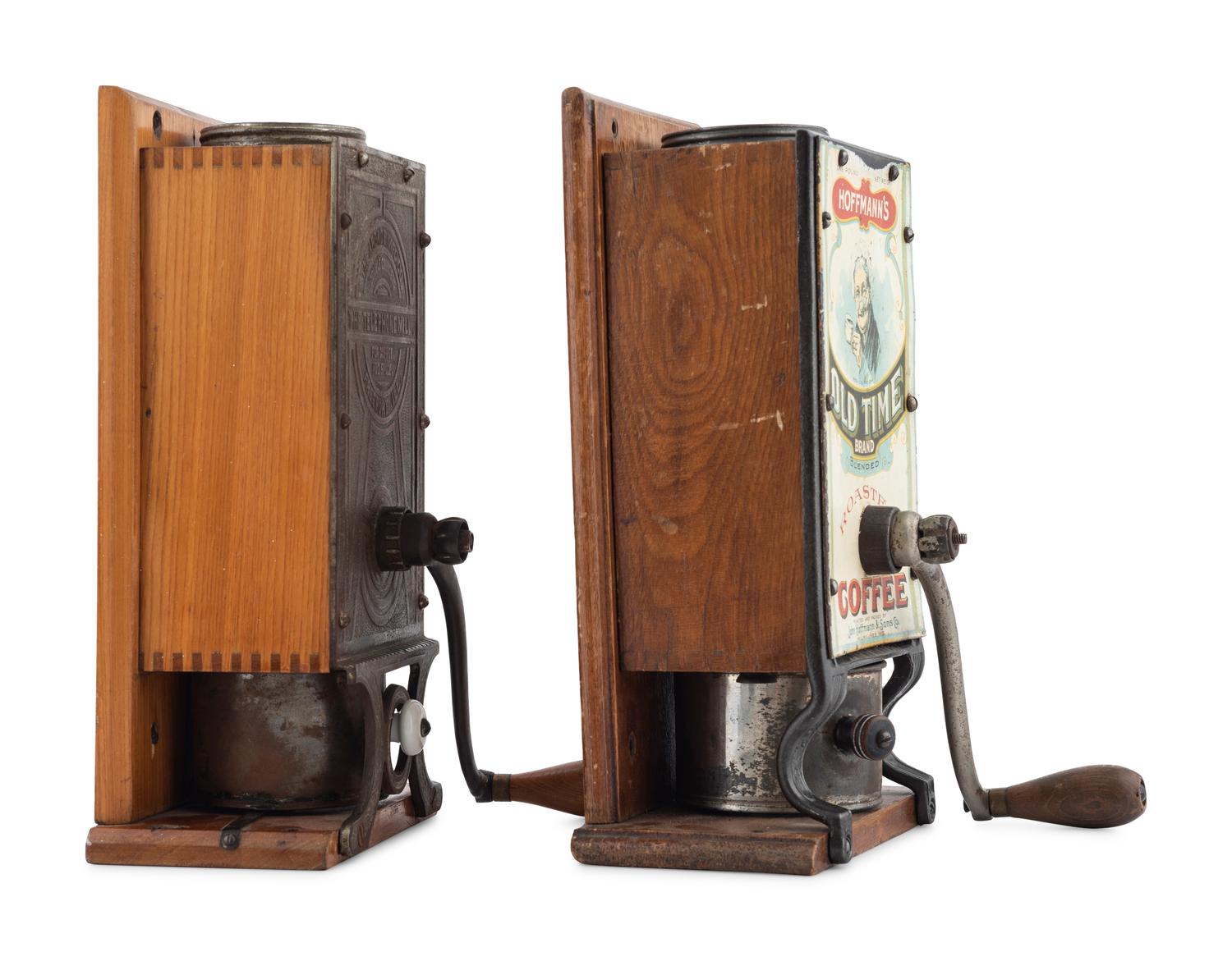 A Pair of Wall Mount Coffee Grinders