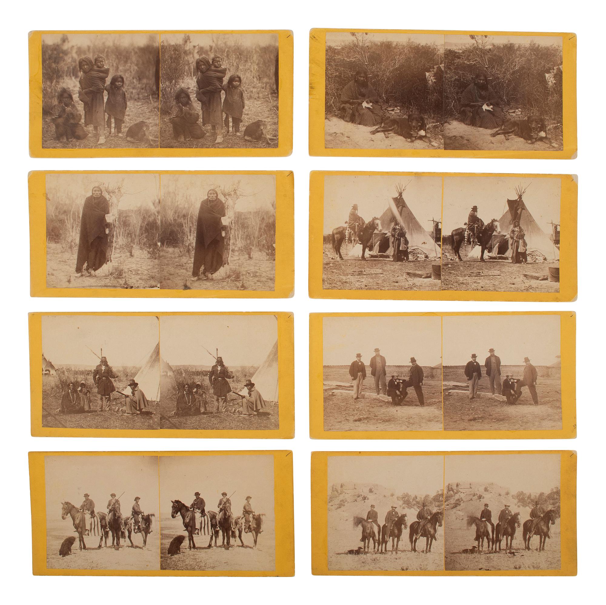 [NATIVE AMERICANS]. GARDNER (1821-1882), Alexander, photographer. An exceptional group of 32 Fort Laramie Treaty stereoviews. Fort Laramie, Wyoming Territory, 1868.