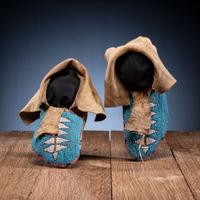 Plateau Beaded Hide Moccasins
