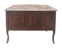 A Louis XV Gilt Bronze Mounted Marble-Top Commode