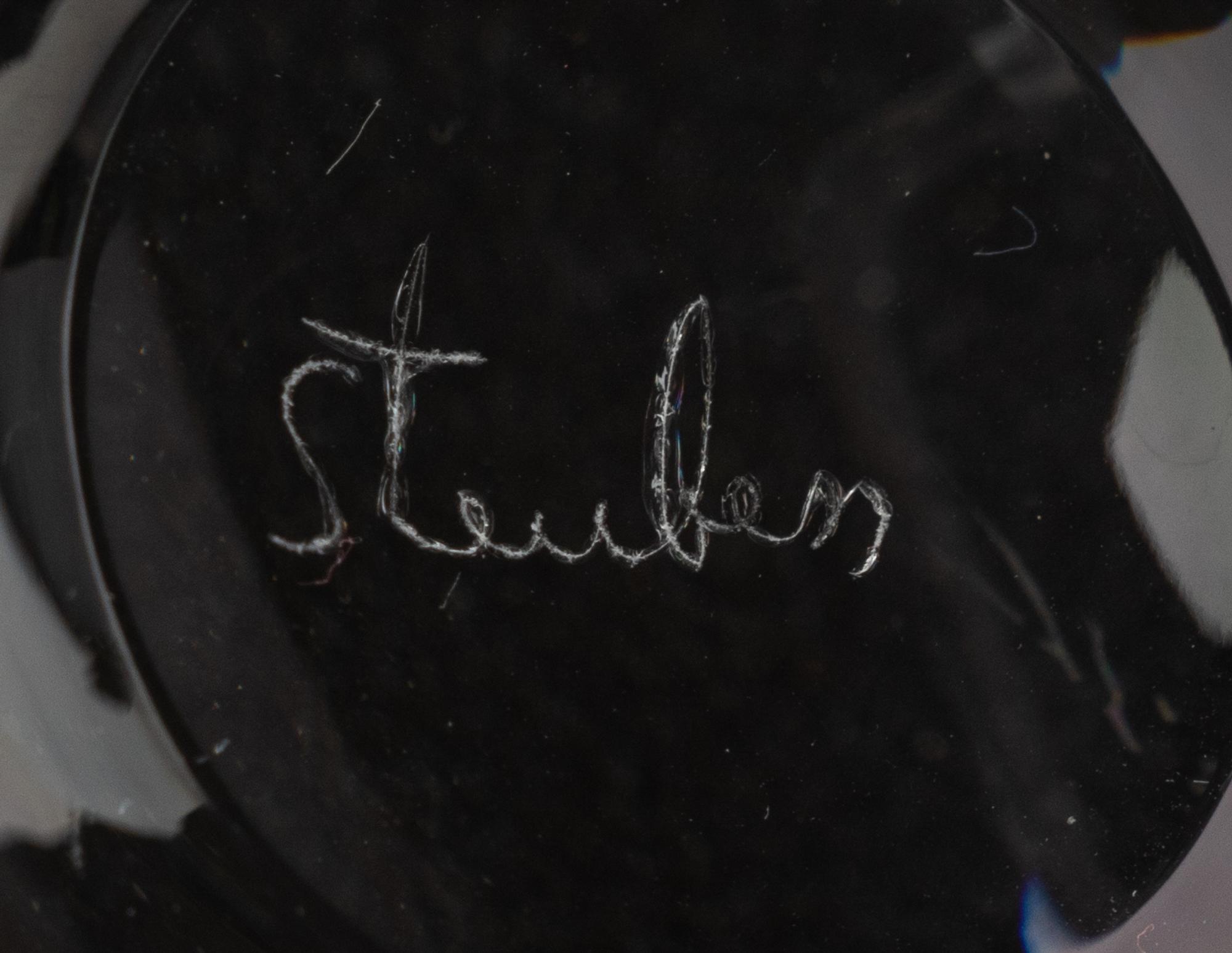 Four Steuben Glass Tazze
