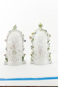 A Pair of Meissen Porcelain Figural Groups