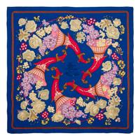 Two Hermès 90cm Silk/Cashmere Scarves