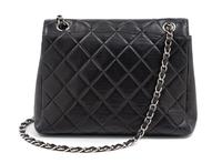 Chanel Black Quilted Leather Flap Bag, 2000-2002 9" L x 3.5" W x 7.5" H; strap drop: 9"- 17"