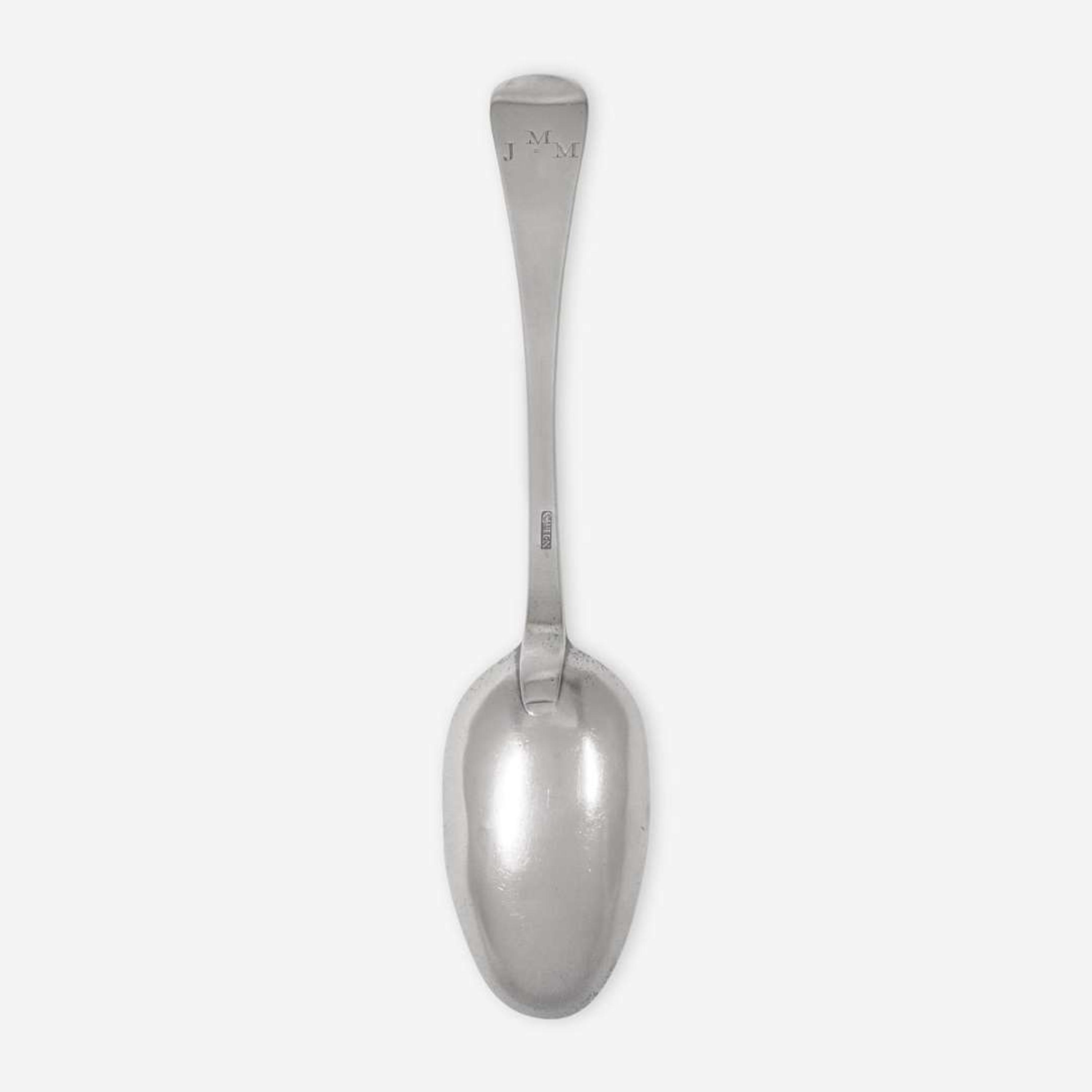 A silver tablespoon Nathaniel Hurd (1729-1777), Boston, MA, circa 1750