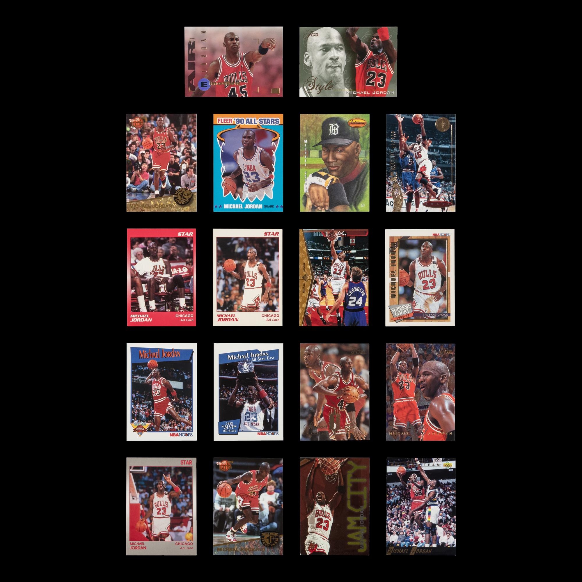 A Large Collection of Assorted Michael Jordan Basketball Cards