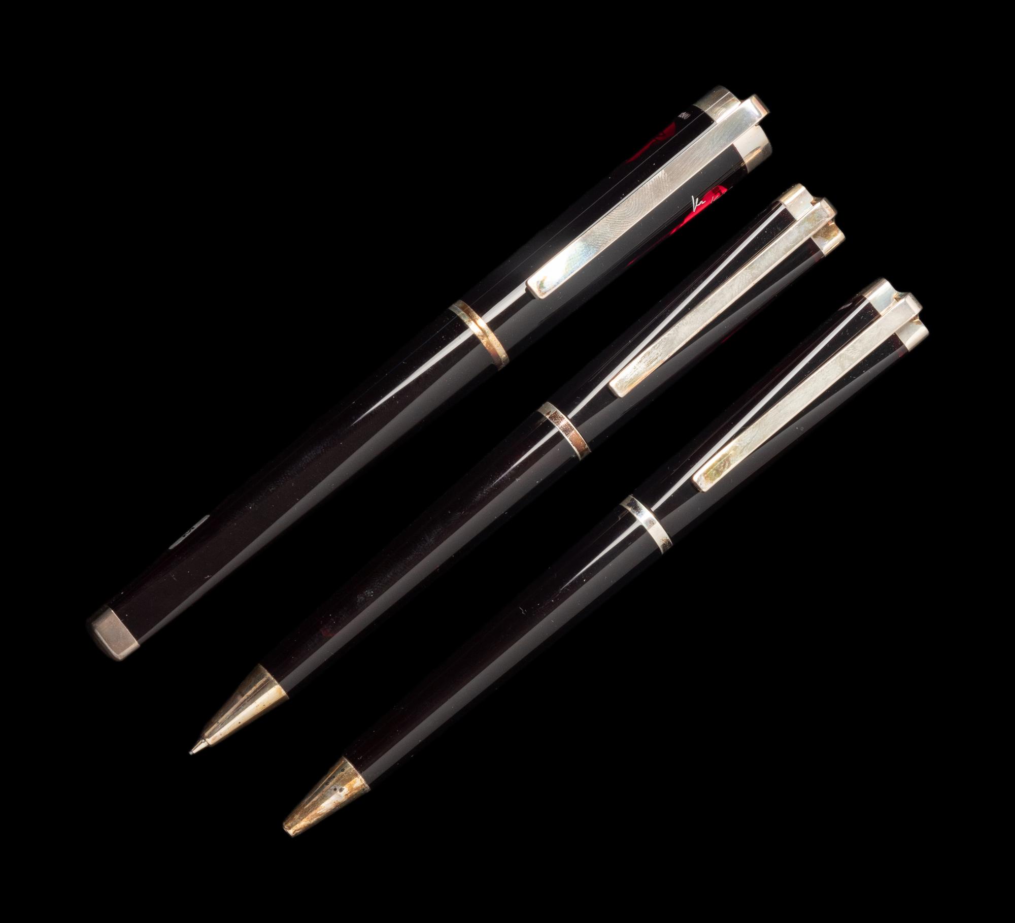 A Montblanc Limited Edition Franz Kafka Fountain Pen, Rollerball Pen and Mechanical Pencil Set