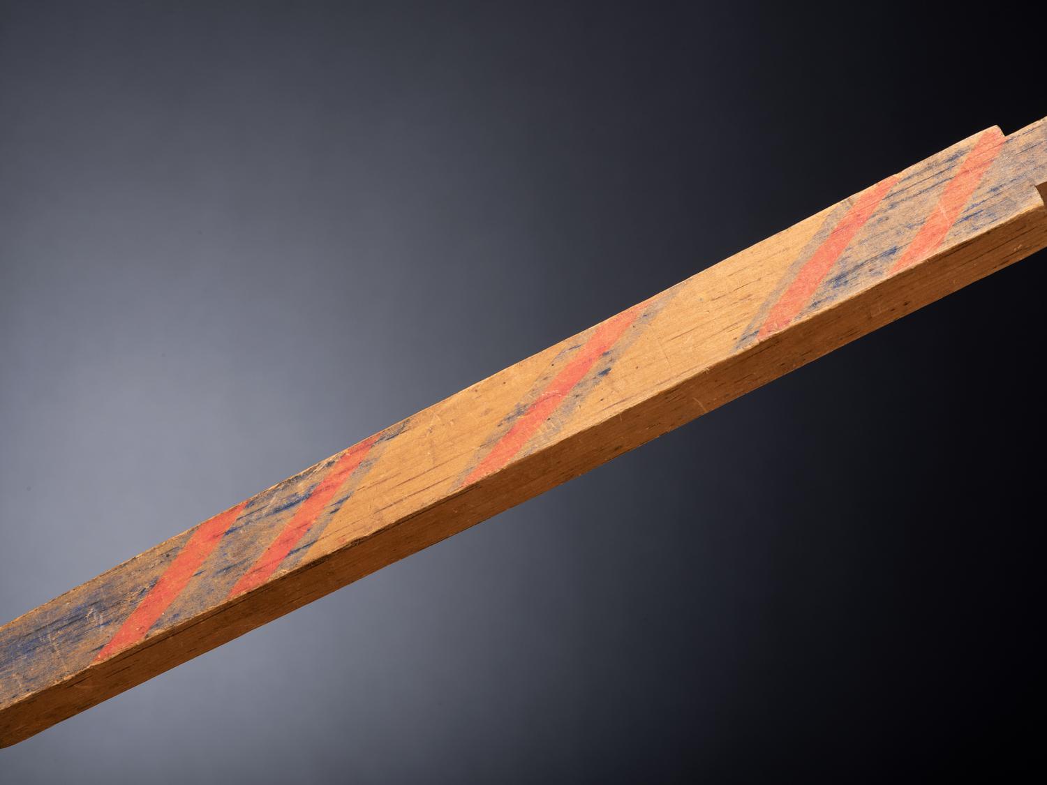 Mandan-Hidatsa Painted Wood Quirt