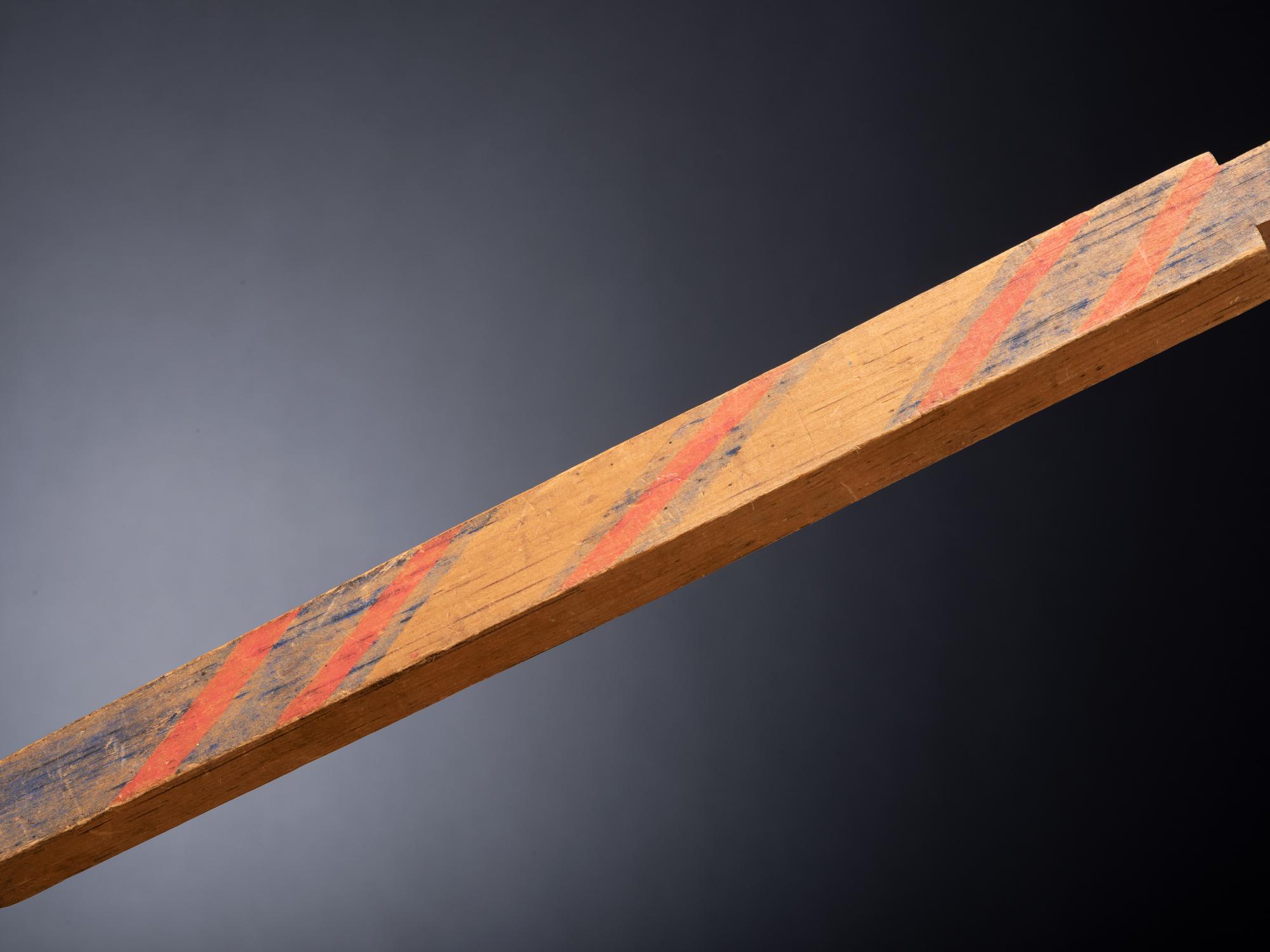 Mandan-Hidatsa Painted Wood Quirt