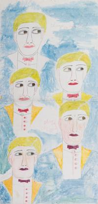 Lee Godie, (American, 1908-1994), Figures