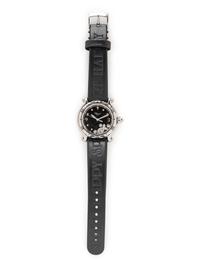 CHOPARD, REF. 8347 STAINLESS STEEL AND DIAMOND 'HAPPY SPORT' WATCH