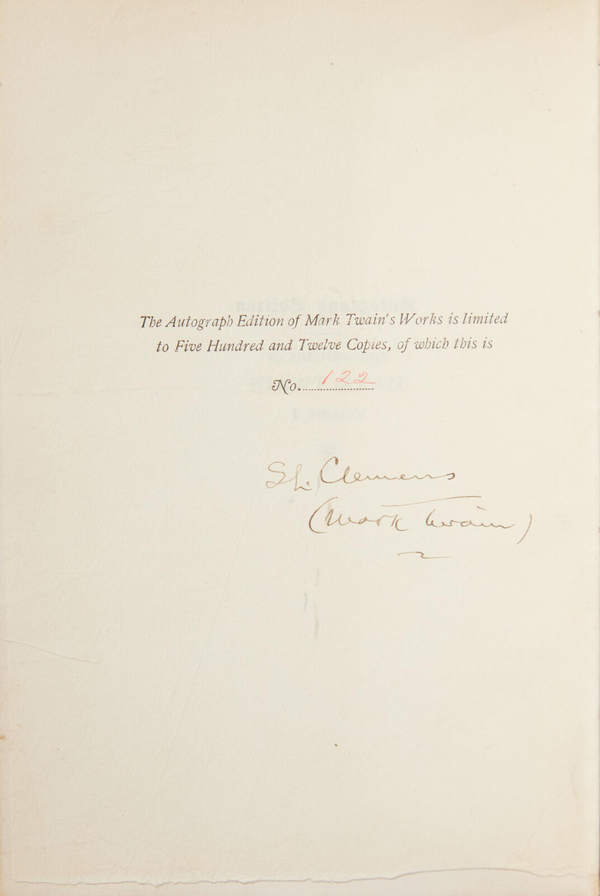 [Literature] Twain, Mark (Samuel L. Clemens). The Writings