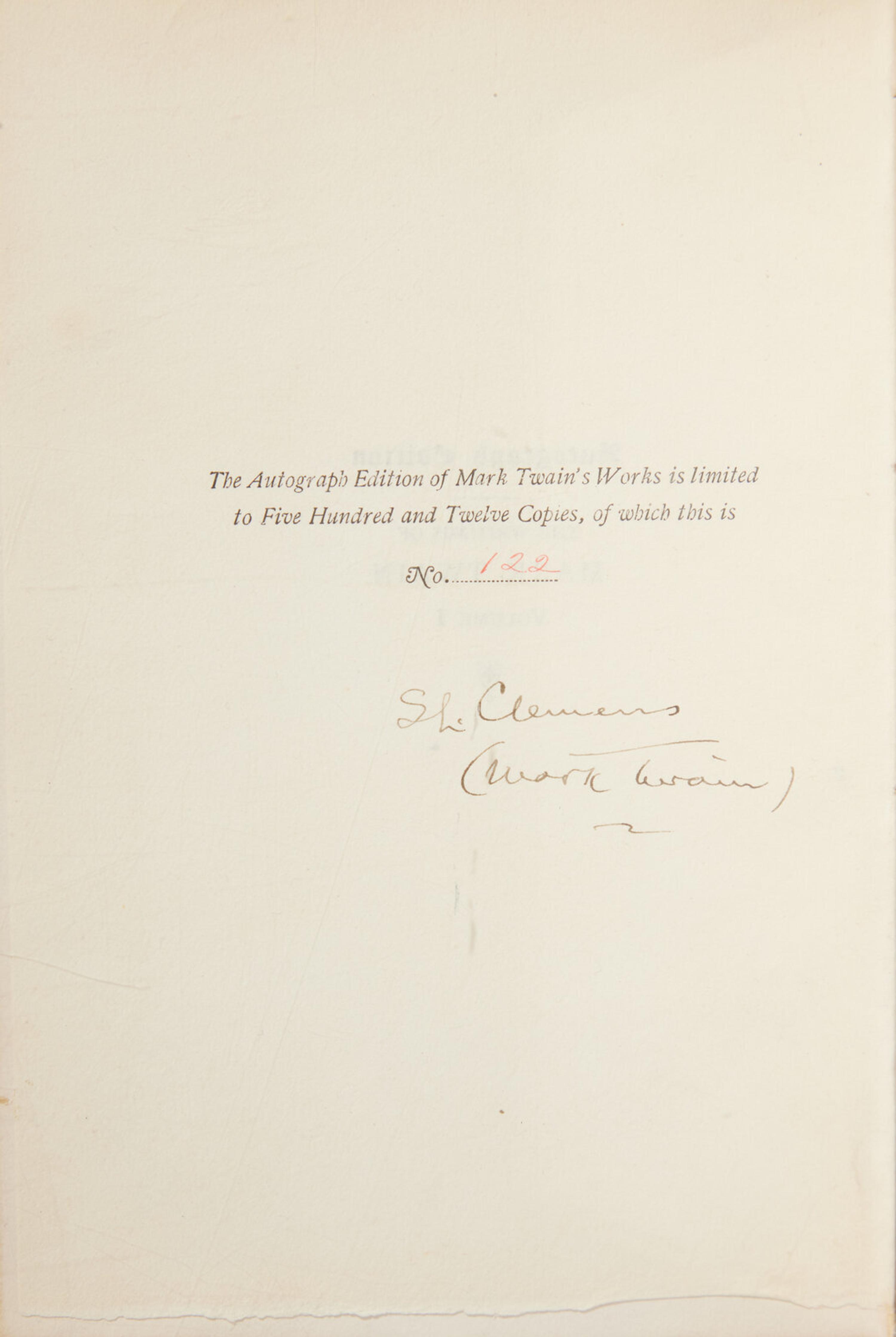 [Literature] Twain, Mark (Samuel L. Clemens). The Writings