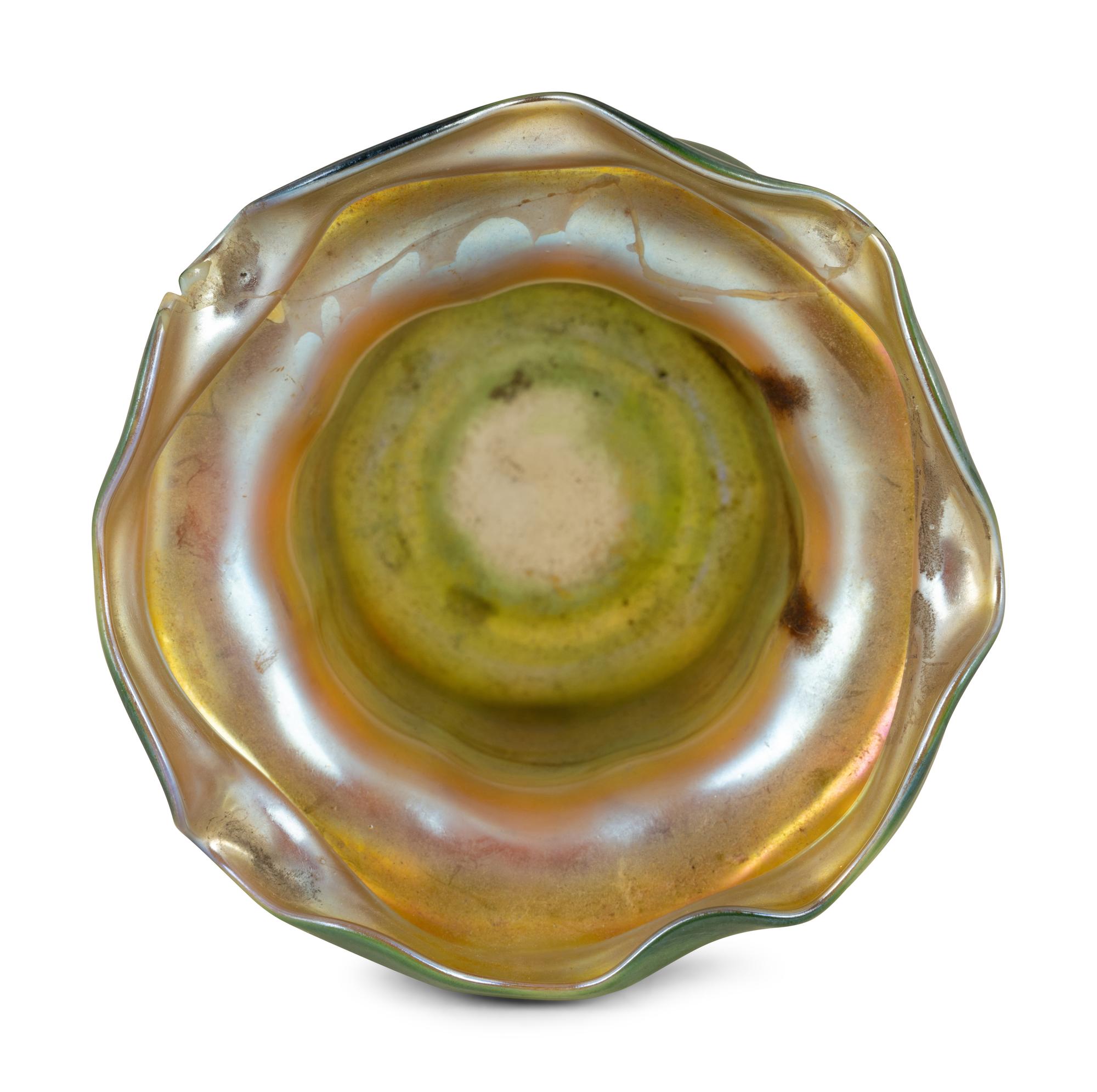 An American Iridescent Glass Vase