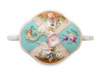 A German Porcelain Covered Cup and Saucer