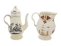 Two English Creamware Articles