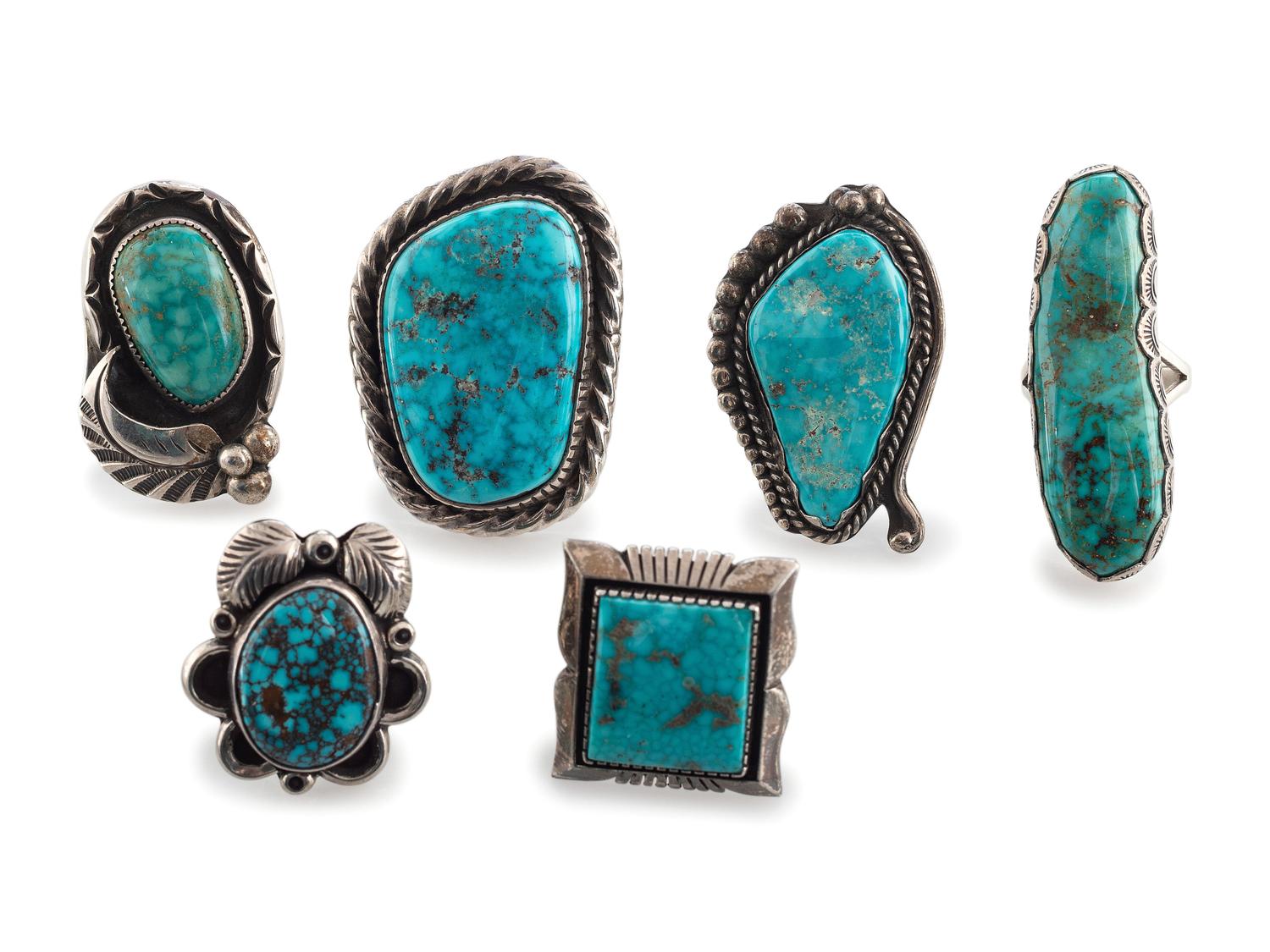 Navajo Silver and Turquoise Rings