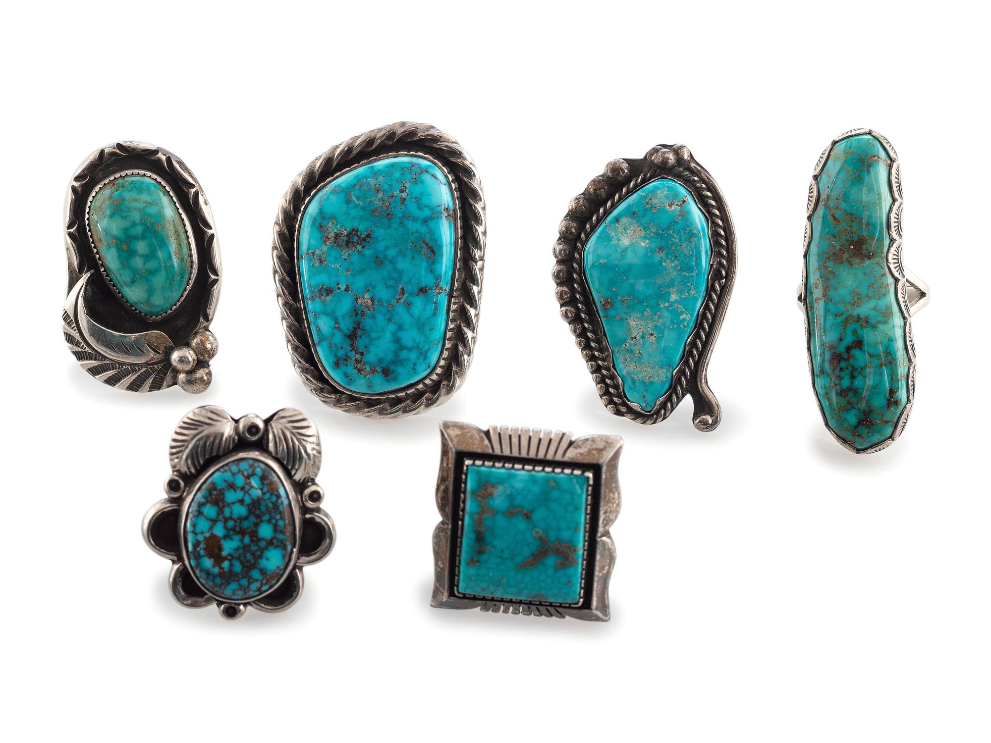 Navajo Silver and Turquoise Rings