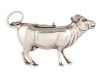 A German Silver Cow Creamer
