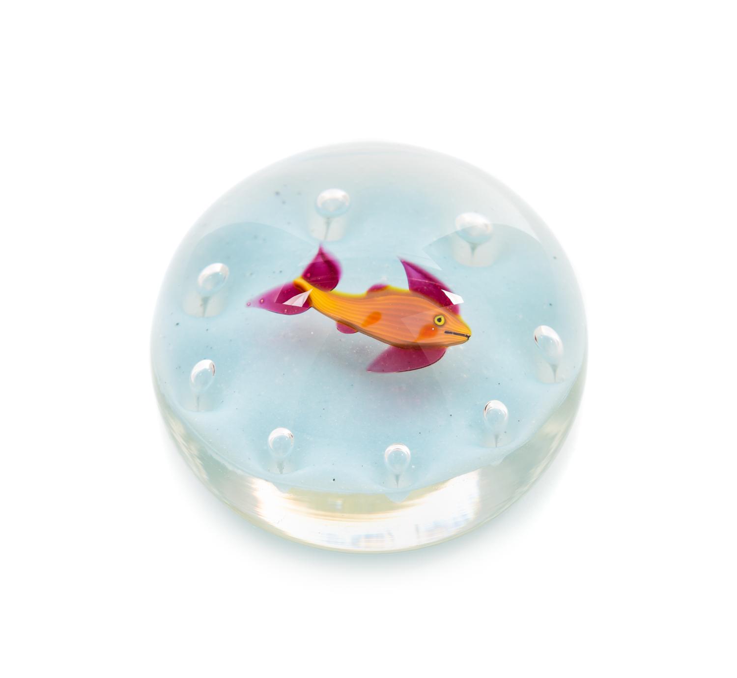 Paul Ysart, (Spanish, 1904-1991), a Lampwork Fish paperweight