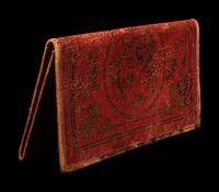 A Chinese Red Lacquered Document Folder
