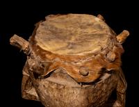 A Yoruba Wood and Hide Drum