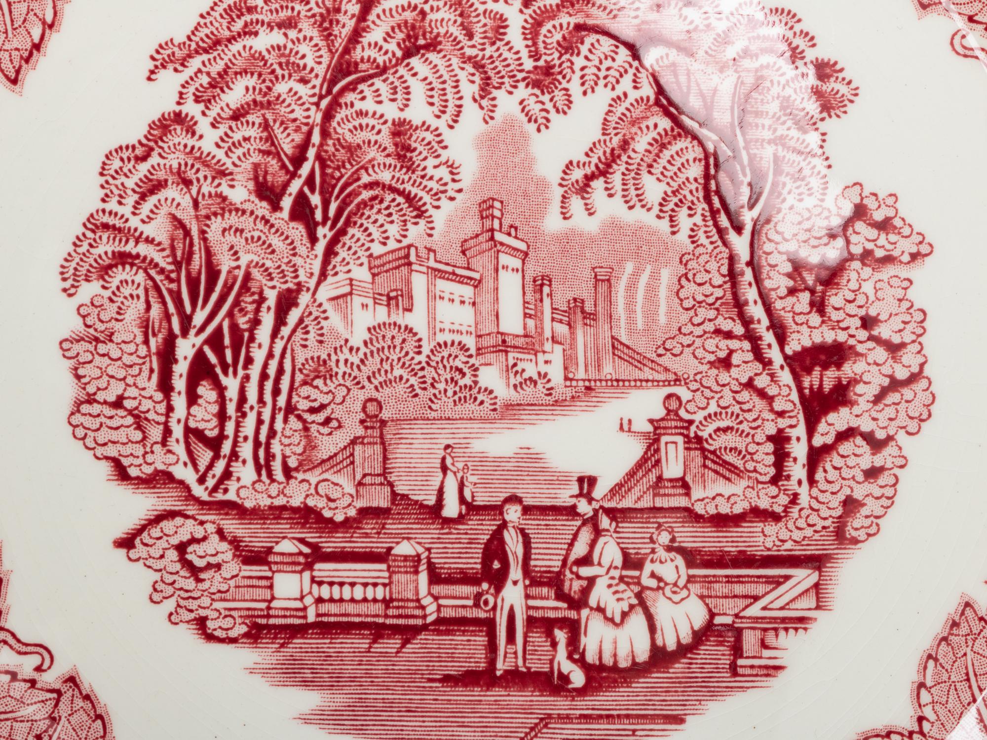 A Mason's Ironstone Vista Pattern Dinnerware Service
