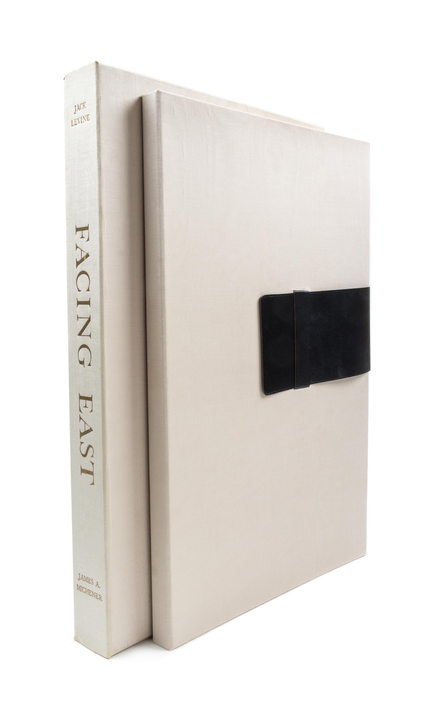 (LEVINE, JACK) MICHENER, JAMES. Facing East. NY, 1970. Limited. Signed.