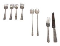Collection Navajo Silver Flatware Length of first 8 1/4 inches