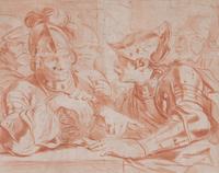 Italian School, (19th century), Soldiers in Discussion