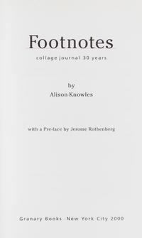 KNOWLES, ALISON AND CHRISTOPHER. A group of four works.