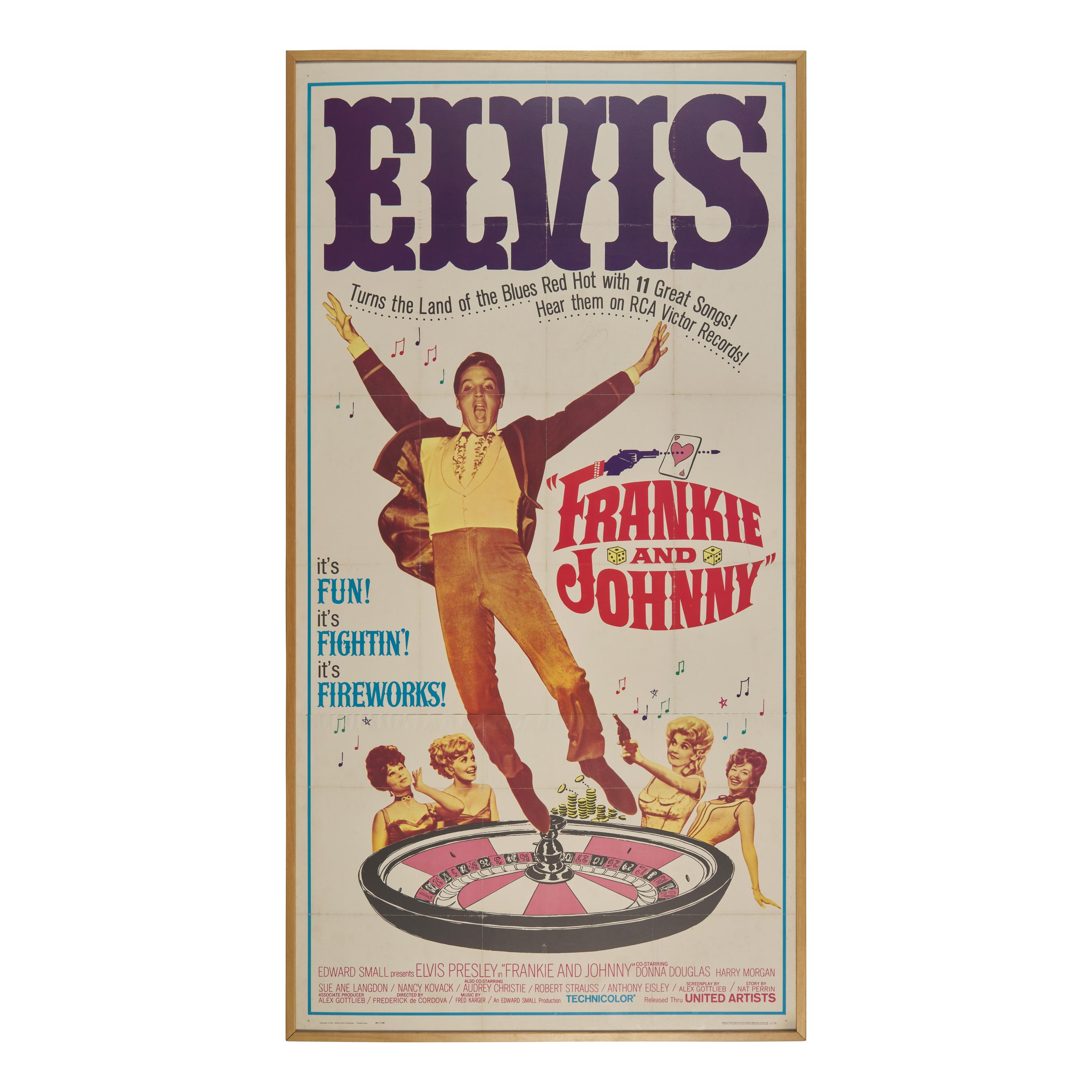 [Presley, Elvis] Signed Frankie and Johnny Poster