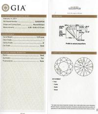 A 2.29 Carat Round Brilliant Cut Diamond,