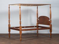 A Federal Carved Walnut Four-Post Tester Bed