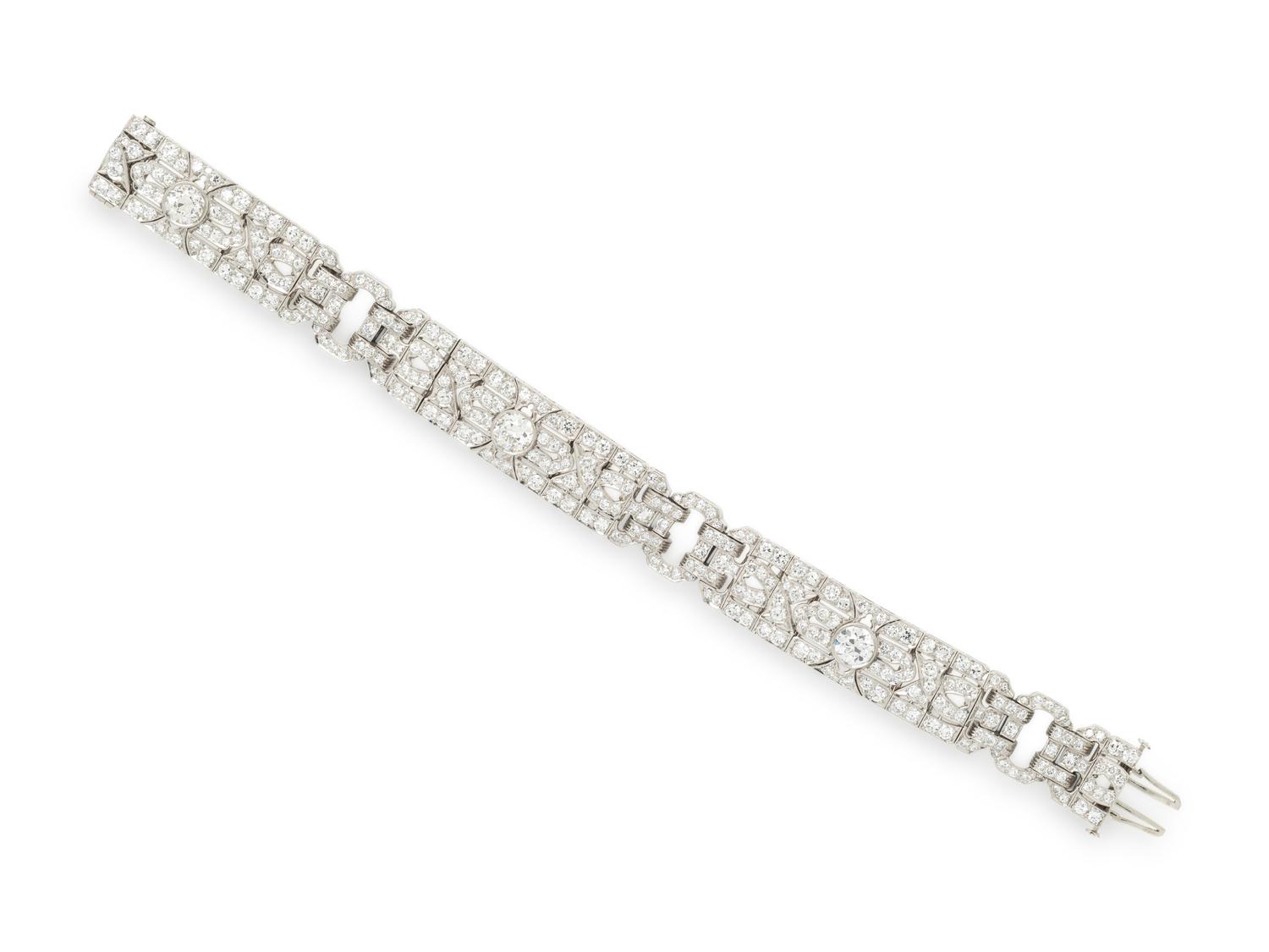 ART DECO, DIAMOND BRACELET