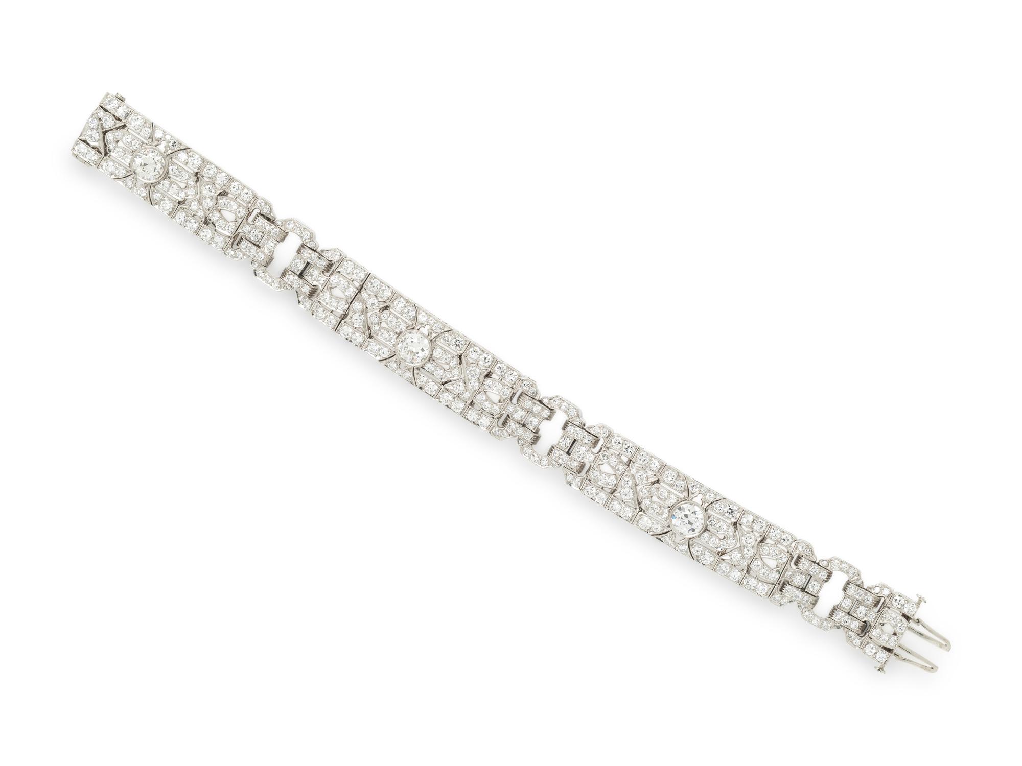 ART DECO, DIAMOND BRACELET