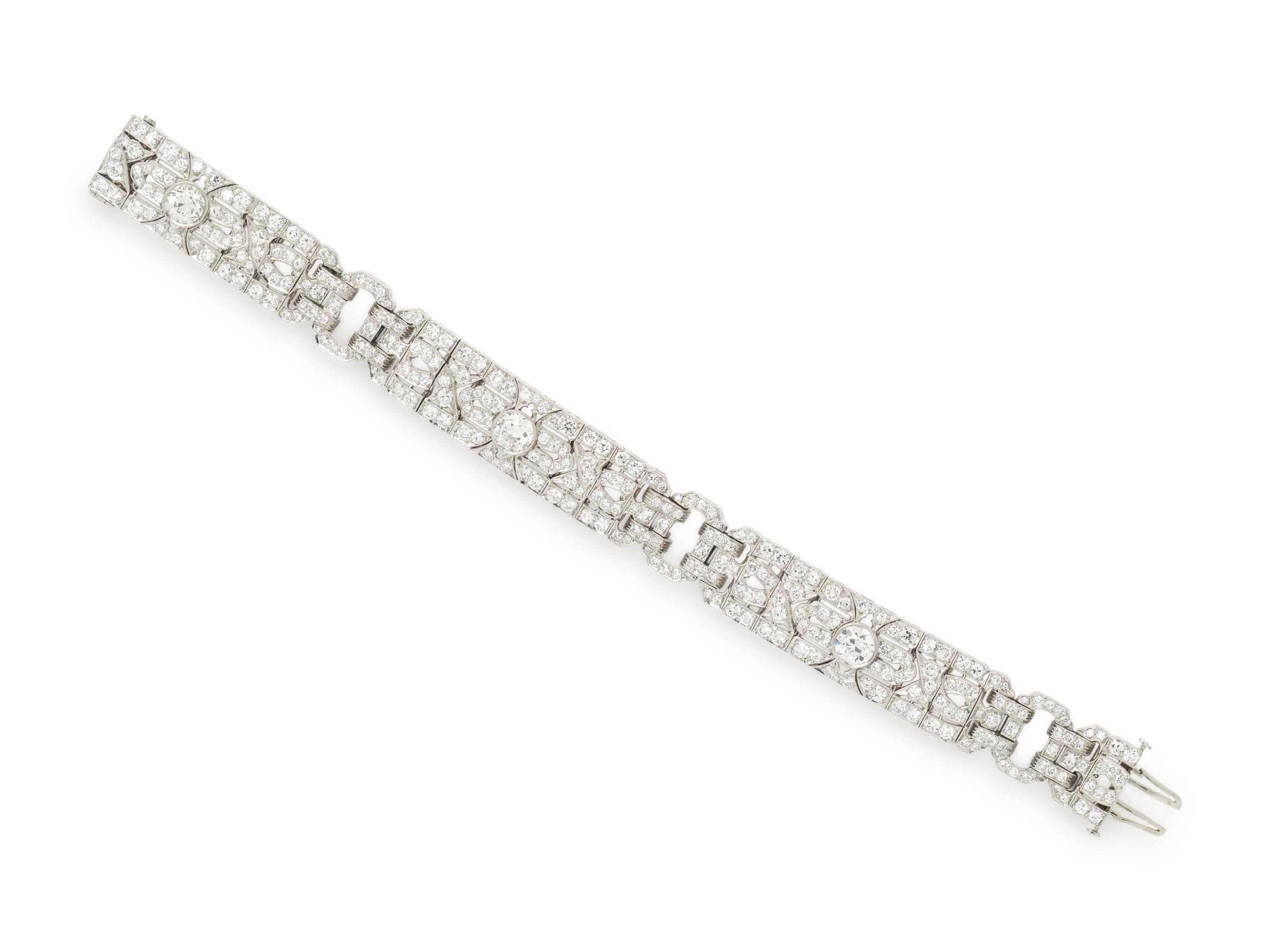 ART DECO, DIAMOND BRACELET