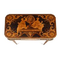 A Louis XVI Style Marquetry and Gilt Bronze Mounted Occasional Table